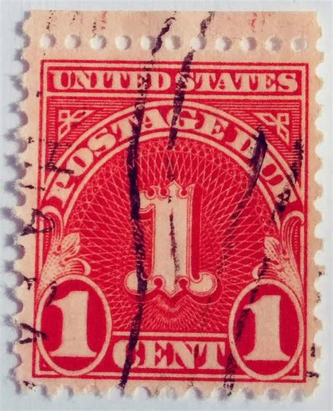 1 cent postage due stamp