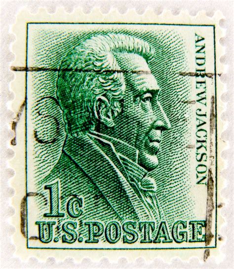 1 cent us postage stamp andrew jackson