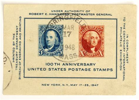 100th anniversary united states postage stamps