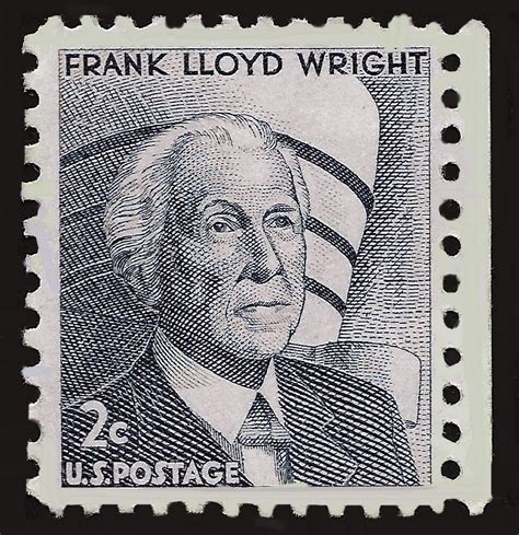 2 cent frank lloyd wright postage stamp