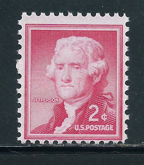 2 cent jefferson postage stamp