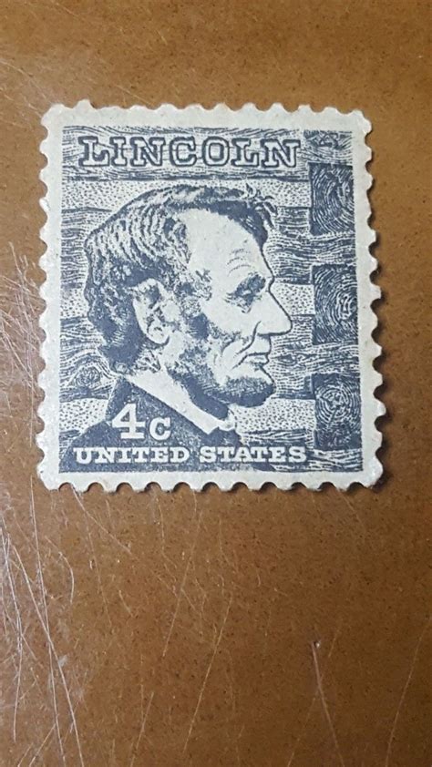 abraham lincoln 4 cent us postage stamp