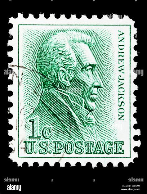 andrew jackson 1 cent postage stamp