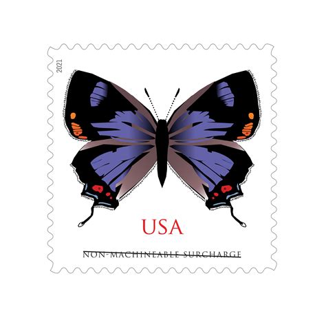 butterfly postage stamp value