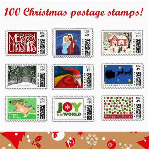 christmas stamps postage