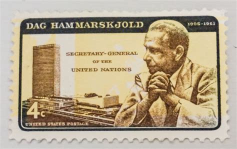 dag hammarskjold postage stamp