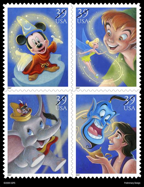 disney postage stamps