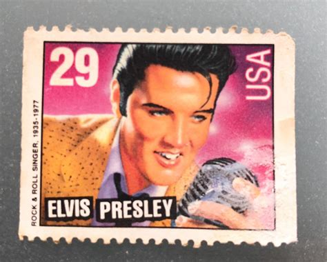 elvis presley postage stamps value