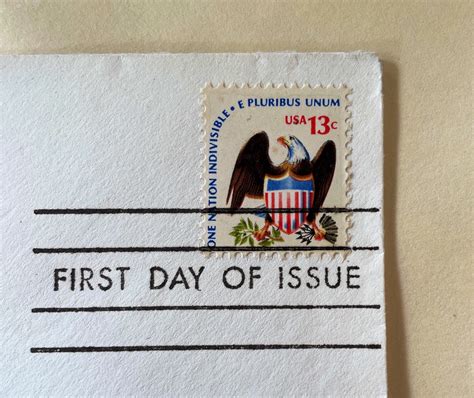 first day of issue postage stamps