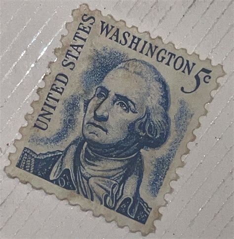 george washington 5 cent postage stamp