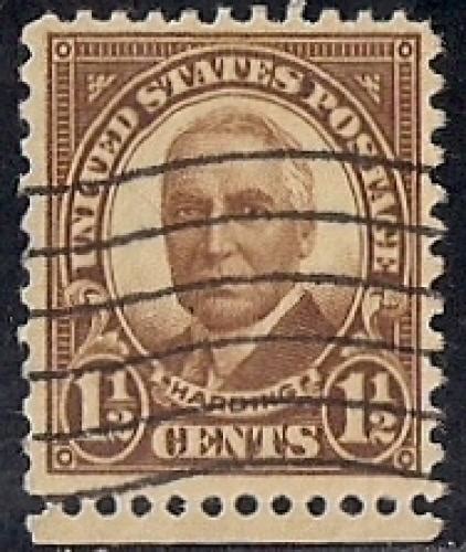 harding 1 1 2 cent postage stamp