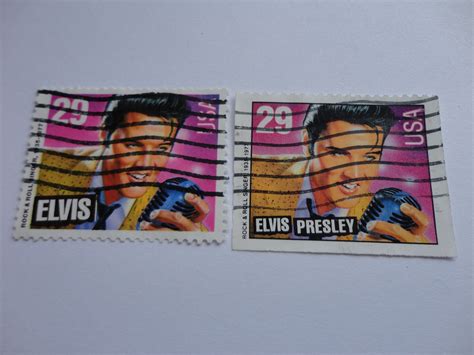 how much are elvis presley postage stamps worth