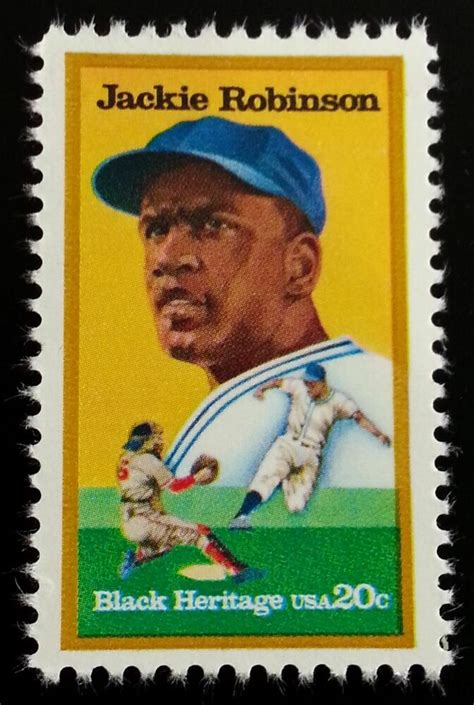 jackie robinson postage stamp