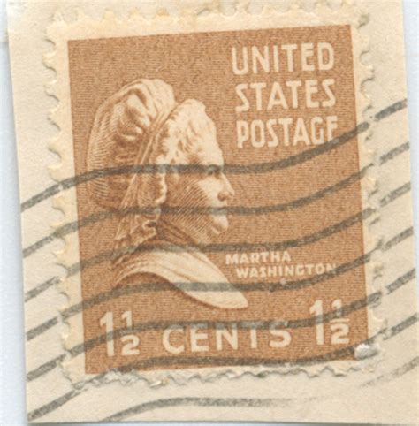 martha washington 1 1 2 cent postage stamp