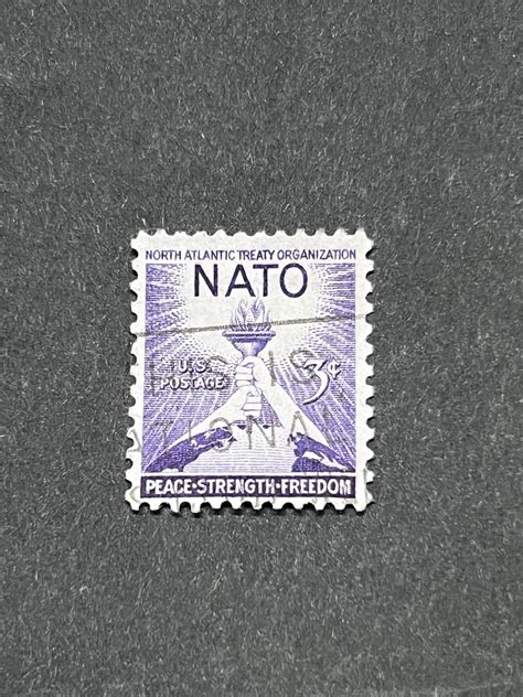 nato 3 cent postage stamp