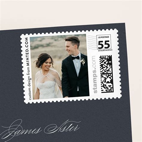 personalized postage stamps wedding