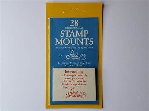 postage stamp mounts