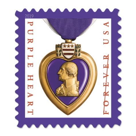 purple heart forever postage stamps