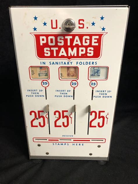 vintage postage stamp machine